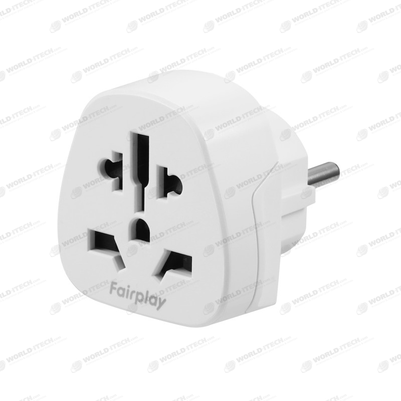 Adaptateur De Voyage : Prise Américaine USA Vers Prise Française/UE – Neuf, Marque LuggageX